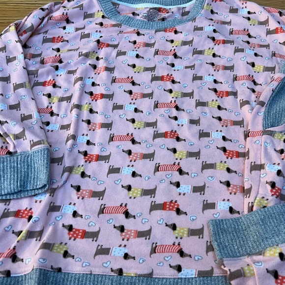Cuddl Duds Intimates & Sleepwear Cuddl Duds Soft Pink Dog Pajamas Poshmark